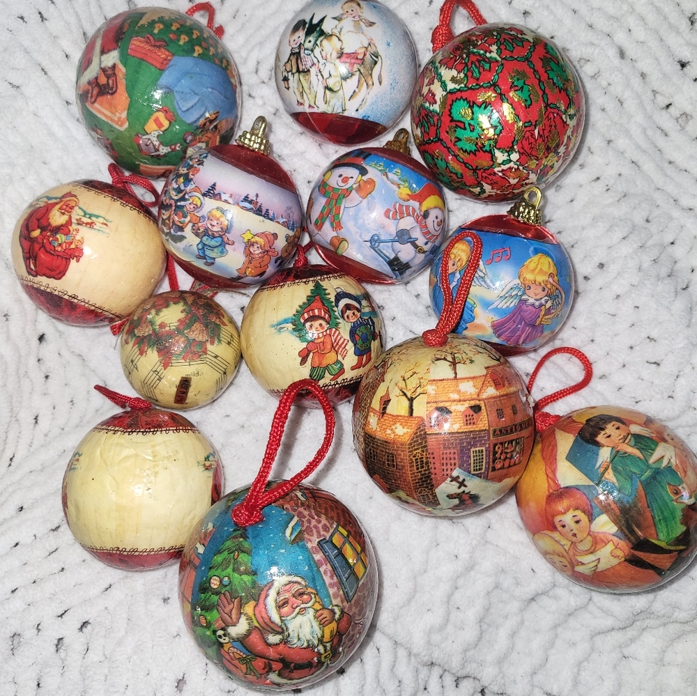Vintage christmas balls 14
